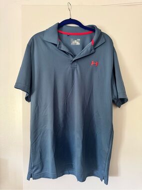 Under Armour Men's Slate Blue Polo